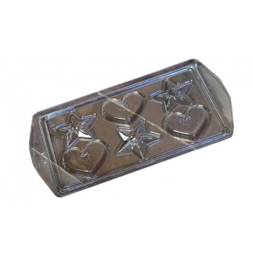 Форма для шоколада Звездочки сердечки