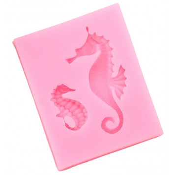 Молд 6,3х5x1 см "Морские коньки", цвета МИКС 4288380