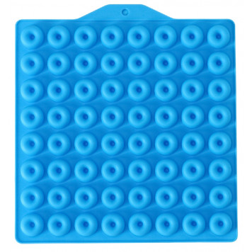 Форма для мармелада 64 ячейки 21,5x20x1 см (d 2см) "Пончики" цвет МИКС