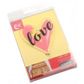 Топпер на торт "Любовь" 13x8x0,1 см