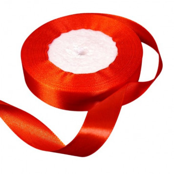 Лента атласная Красная (26) 20 мм, 30 метров