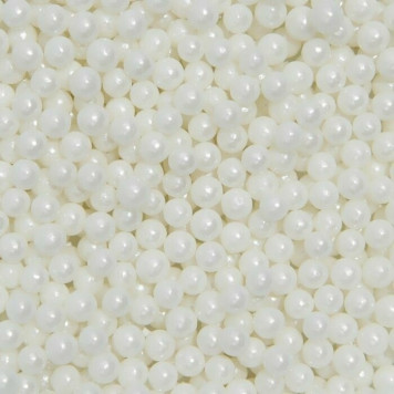 Посыпка Шарики белые перламутровые 7 мм