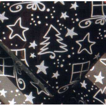 Переводной лист Серебряные ёлки