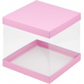 Коробка 26*26*28см НОВЫЙ куб розовая