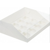 Коробка 12 капкейков 31*23*10 с прозрачной крышкой