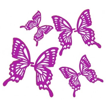 Набор трафаретов №536 (бабочка Махаон)