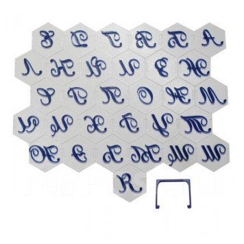 Набор штампов "Алфавит-заглавные буквы" №4