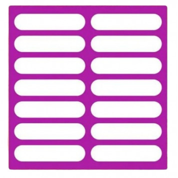 Трафарет №565 (для эклеров) 13х3 ПЭТ