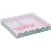 Коробка для кондитерских изделий с PVC крышкой «Волшебных моментов», 21 × 21 × 3 см