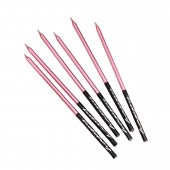 Свечи в торт "Праздник", 6 шт, 14,5 см, розовый с чёрным