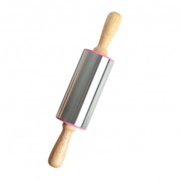 Скалка кондитерская "Металлик.Колор" 22,5х4,5 см, цвета МИКС