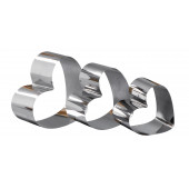 Набор форм для выпечки и выкладки "Сердце", 11х10х5 см, 3 шт 2863058