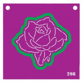 Трафарет и форма №298 (Роза)