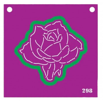 Трафарет и форма №298 (Роза)