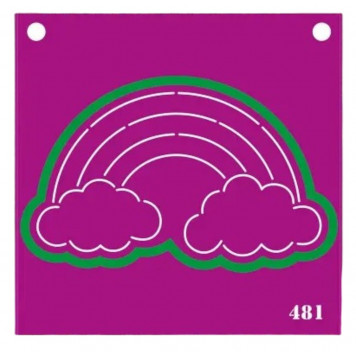 Трафарет и форма №481 (Радуга)