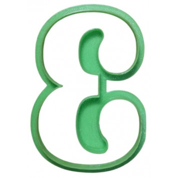 Вырубка цифра "3" из набора №1, 8см