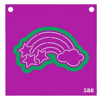 Трафарет и форма №588 (Радуга)