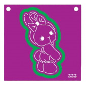 Трафарет и форма №333 (Зайка в бантике)