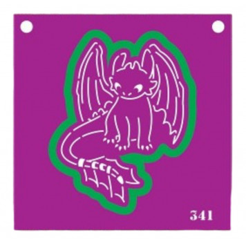 Трафарет и форма №341 (Беззубик - черная фурия)