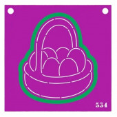 Трафарет и форма №534 (Корзинка с яйцами)