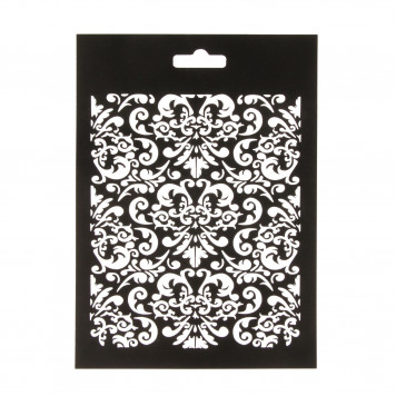 Трафарет пластик "Винтажные обои" 19,5х14 см