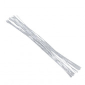 Проволока для творчества Florico 0.3 мм, 30 шт., 40 см, в бумажной оплётке, белый