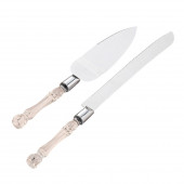 Набор свадебный для торта: нож и лопатка