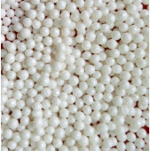 Посыпка шарики белые перламутровые 4мм, 50г