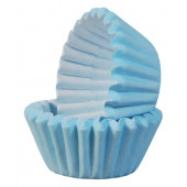 Капсулы бумажные для конфет Голубые 25*18 мм 5/7