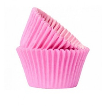Капсулы бумажные для конфет Розовые 30*23 мм 4/10*12 - 100шт