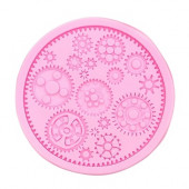 Молд 10,5х10,5х1 см  "Шестеренки"