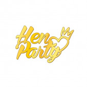 Топпер Hen party, золото