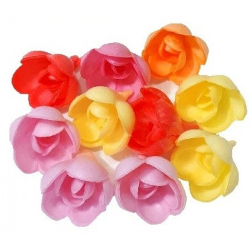Розы вафельные малые микс, 10шт