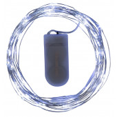 НИТЬ ROSA. IP20, 5 м, Н.С. LED(1608)-50-6V, CR2032*2, фиксинг, БЕЛЫЙ