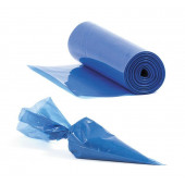 Мешки в рулоне плотные синие 40см, 2шт