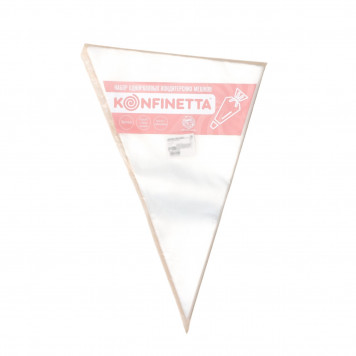 Кондитерские мешки KONFINETTA, 55 мкм, 35×22.5 см, 50 шт., прозрачные