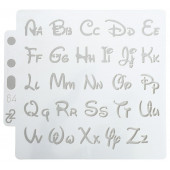 Трафарет пластик "Английский алфавит" 13х14 см