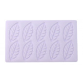 Коврик для айсинга «Листья вишни», 10 ячеек, 23×13×0,3 см, цвет прозрачный