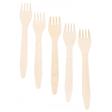 Вилки 16см 20шт дерево