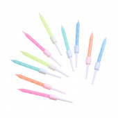 Свечи для торта «Неон», 7 см, 10 шт., разноцветные