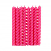 Набор свечей в торт ,розовые, 16 шт., 5*65 мм