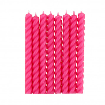 Набор свечей в торт ,розовые, 16 шт., 5*65 мм
