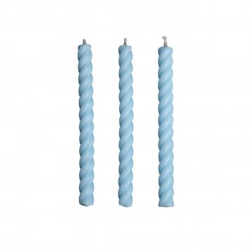 Набор свечей в торт ,голубые , 16 шт., 5*65 мм
