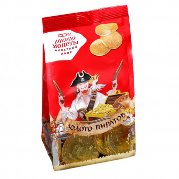 Монеты шоколадные Мешочек «Золото Пиратов», МИКС, 150 г