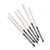 Свечи в торт «Праздник», 6 шт., 14.5 см, серебро с чёрным