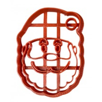 Вырубка для пряника с оттиском "Дед Мороз" мини пластик, 8,5 см