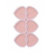 Форма для леденцов «Влюблённость», силикон, 16×10×0.7 см, 6 ячеек, белая