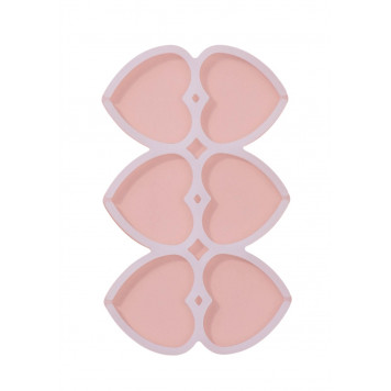 Форма для леденцов «Влюблённость», силикон, 16×10×0.7 см, 6 ячеек, белая