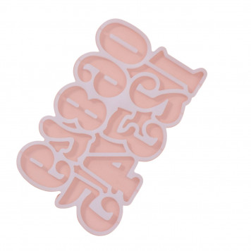 Форма для леденцов 10 ячеек 16,5х10х0,7 см "Цифры", цвет белый