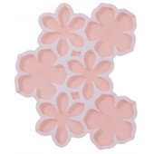 Форма для леденцов «Цветочки», 6 ячеек, 14×12×0,7 см, цвет белый